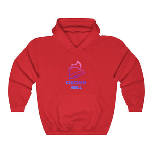 Neon Chicken Bell Unisex Hooded Sweatshirt